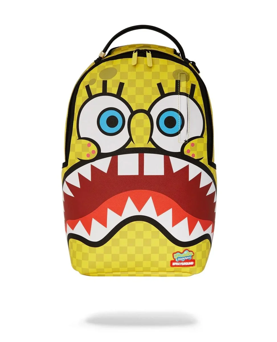 Zaino Sprayground giallo Spongebob checkerbob dlxsv backpack - immagine 4