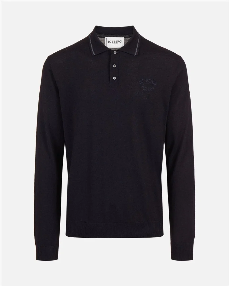 Maglia a polo Iceberg in lana uomo - immagine 7