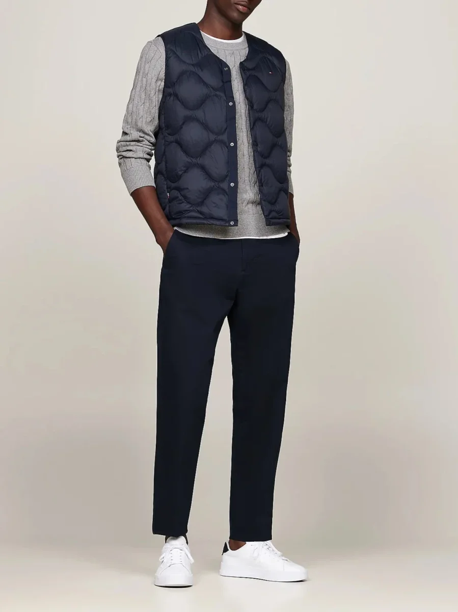 Gilet piumino smanicato trapuntato - immagine 3