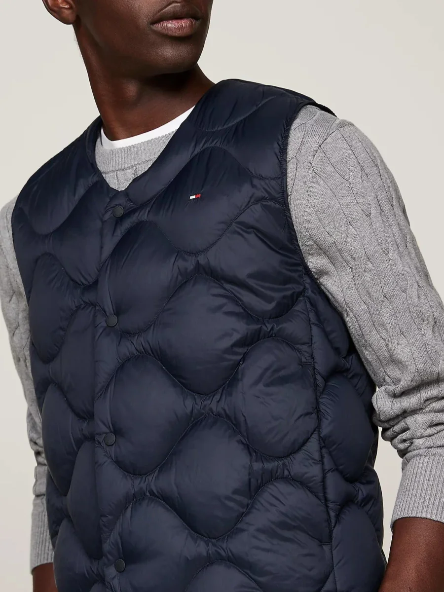 Gilet piumino smanicato trapuntato - immagine 5