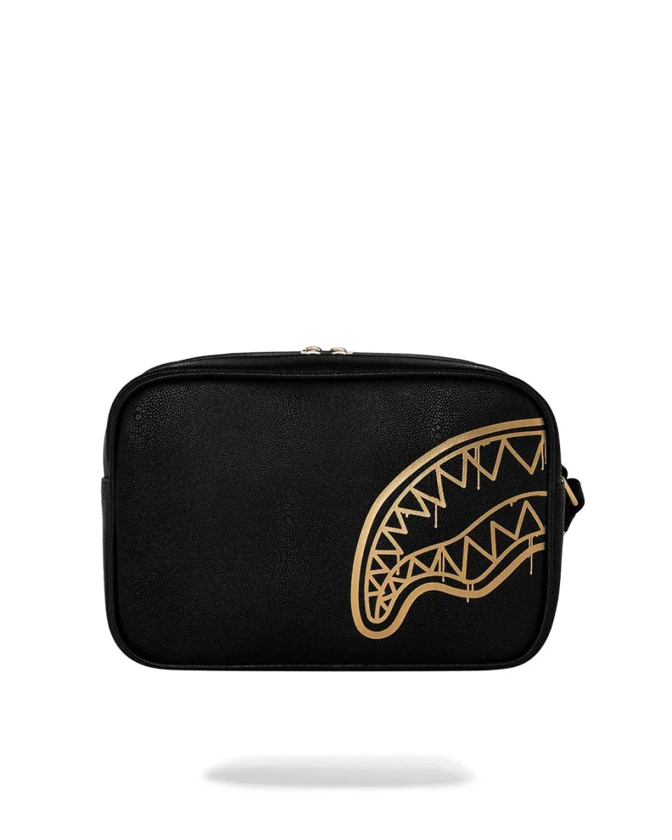 Pochette e beauty Sprayground nero "That gold drap toiletry brick" - immagine 3