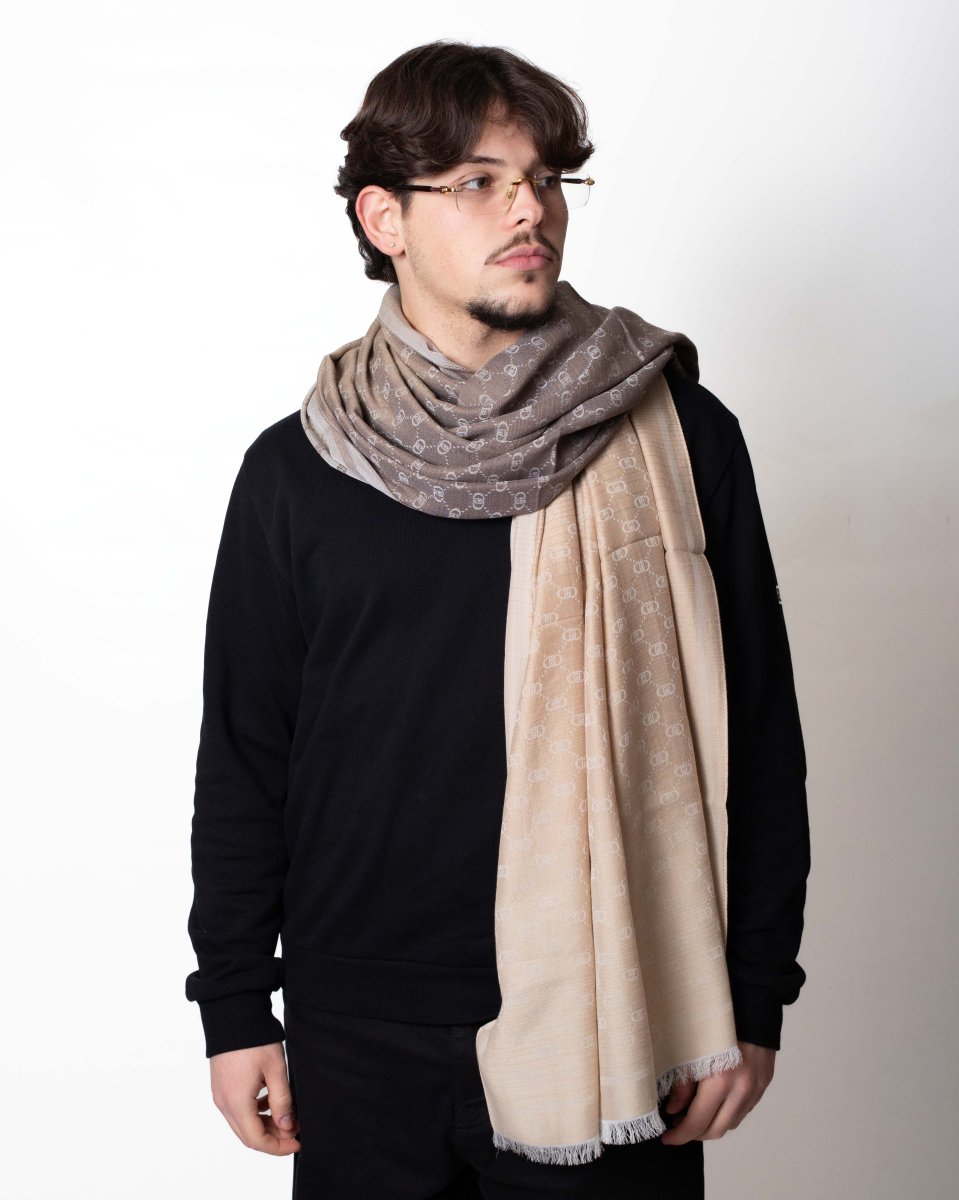Pashmina Liu Jo con logo jacquard uomo - immagine 2