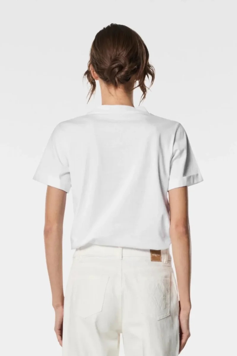 T-Shirt Nenette con logo strass donna - immagine 3