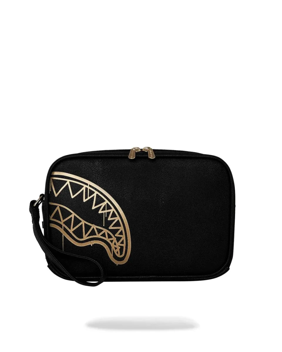 Pochette e beauty Sprayground nero "That gold drap toiletry brick" - immagine 2
